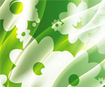 green transparent flower